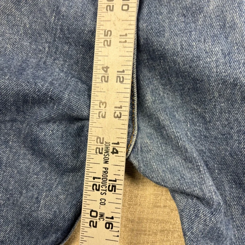 Levis 505 Mens 38x34 Light Distress Jeans Thigh Fade ** Vintage Style ** Denim